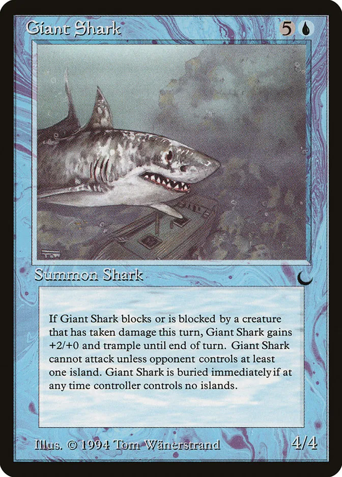 1994 The Dark Giant Shark common #29 common card image