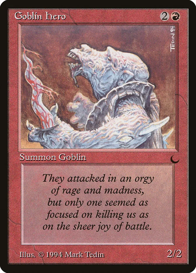1994 The Dark Goblin Hero common #66 common card image