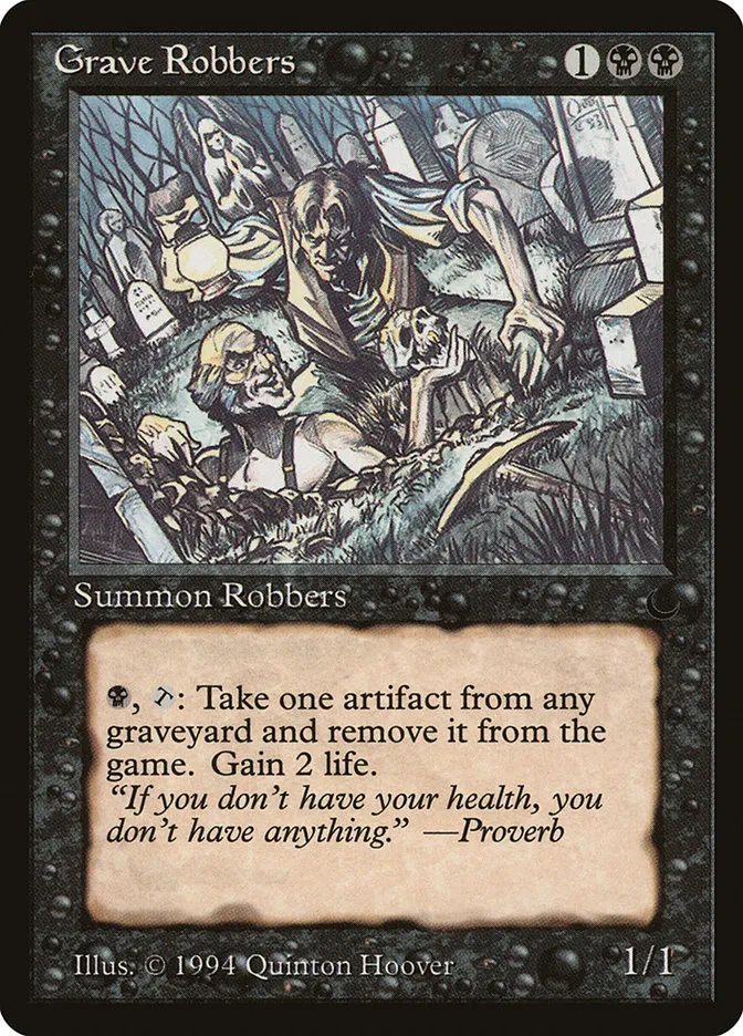 1994 The Dark Grave Robbers #46 rare card image