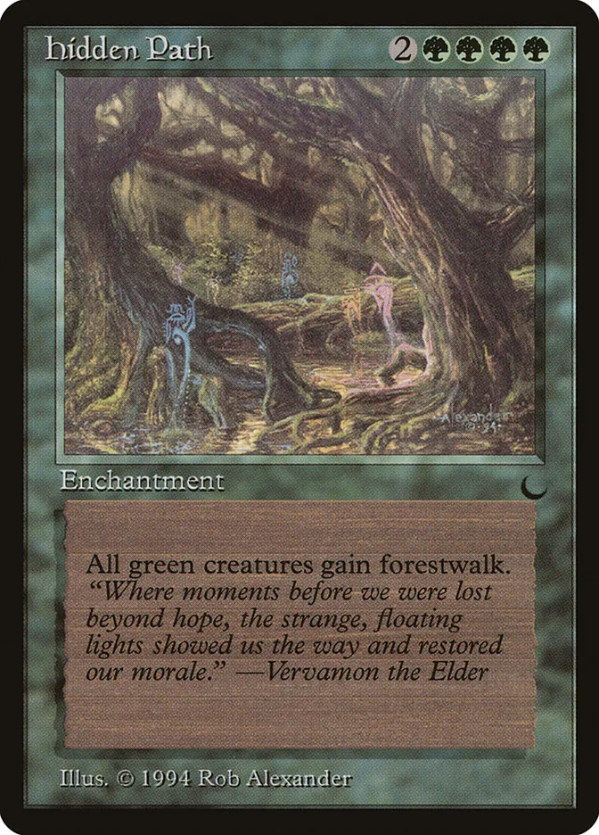 1994 The Dark Hidden Path rare #78 rare card image