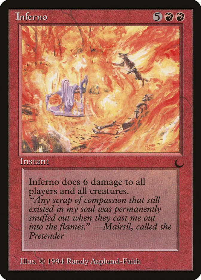 1994 The Dark Inferno rare #71 rare card image