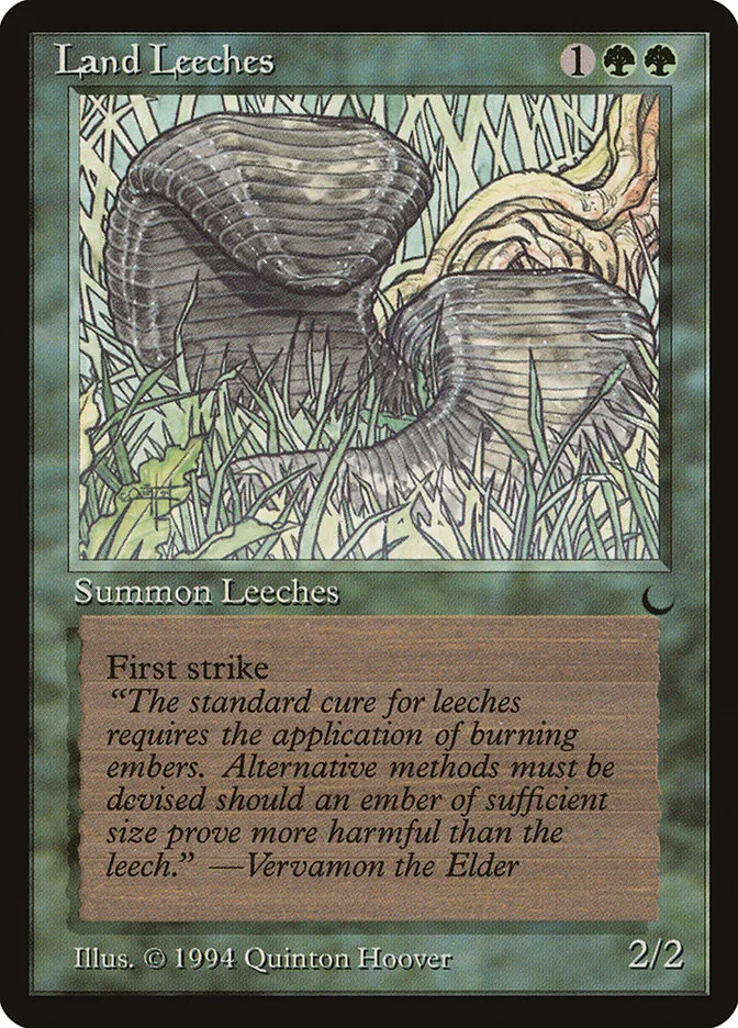 1994 The Dark Land Leeches common #79 common card image