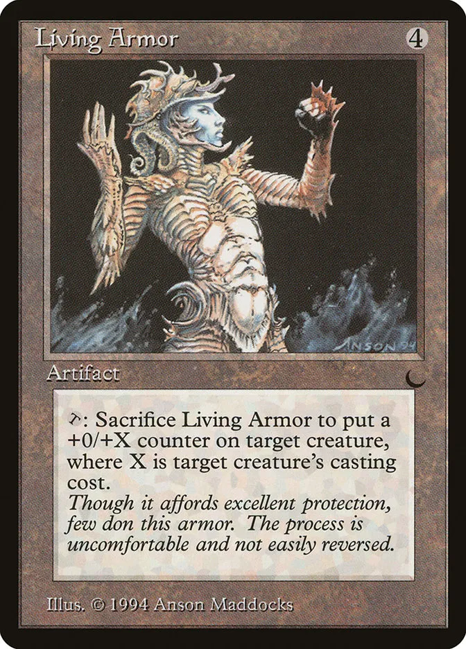 1994 The Dark Living Armor uncommon #104 uncommon card image