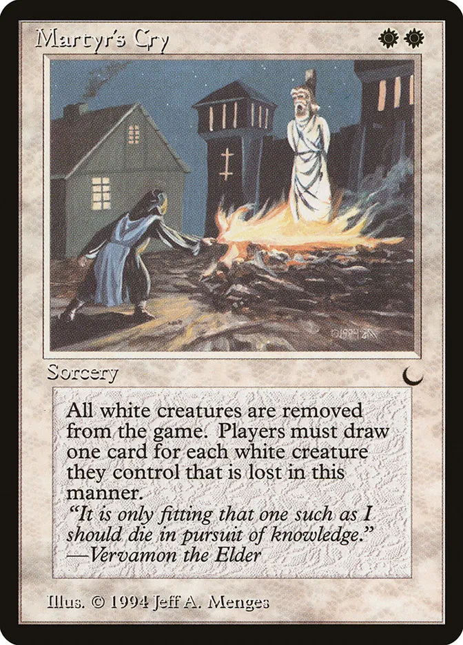 1994 The Dark Martyr's Cry #12 rare card image
