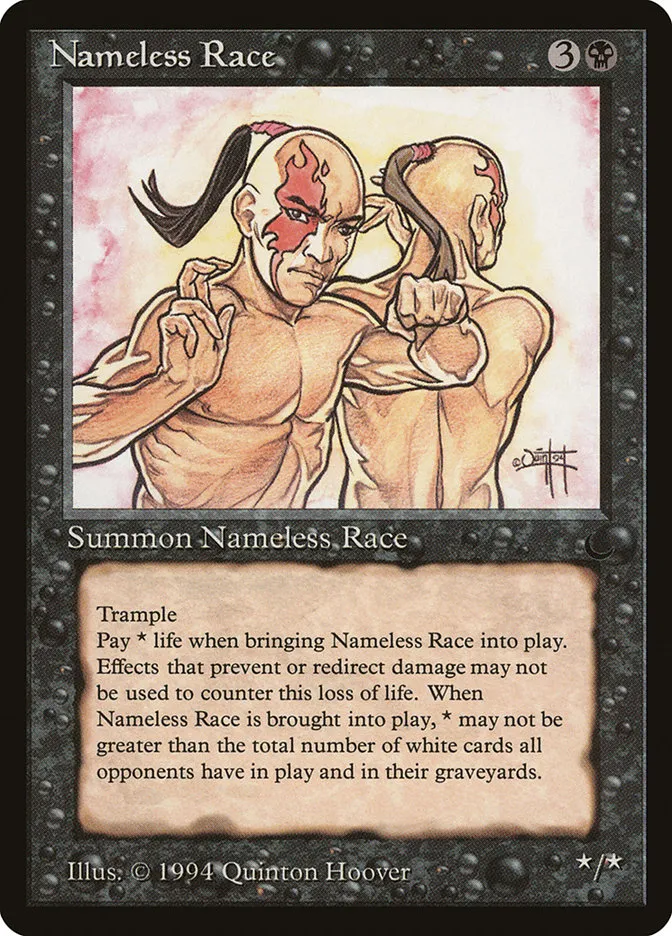 1994 The Dark Nameless Race rare #50 rare card image