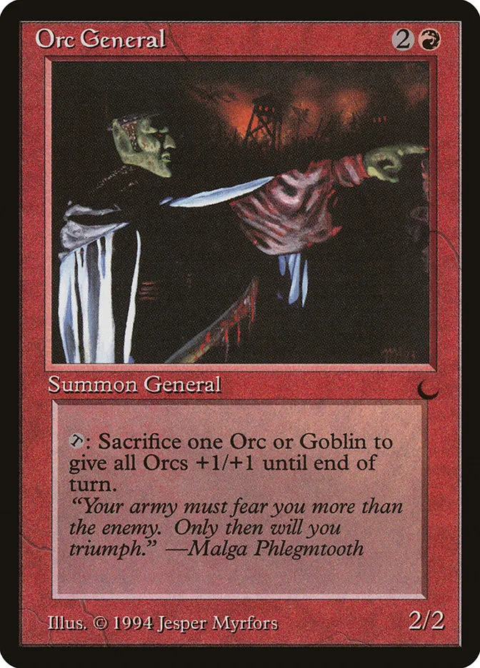 1994 The Dark Orc General uncommon #73 uncommon card image