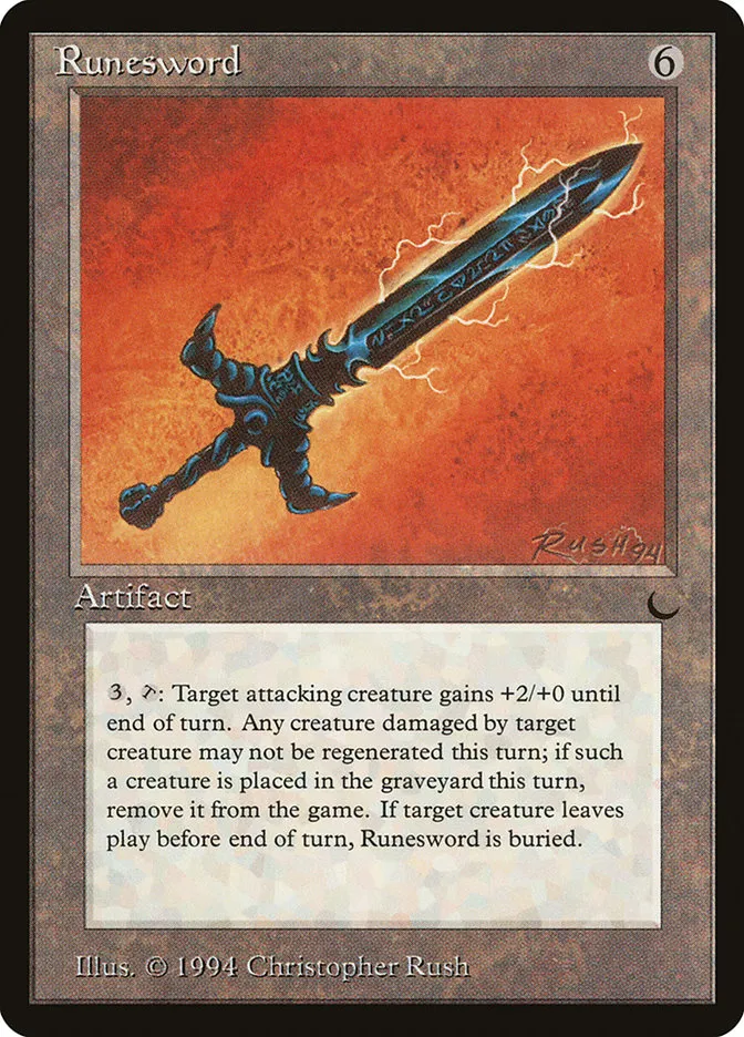 1994 The Dark Runesword #107 uncommon card image