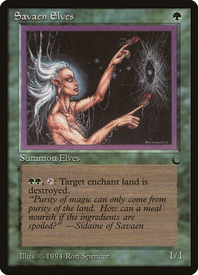 1994 The Dark Savaen Elves common #84 common card image