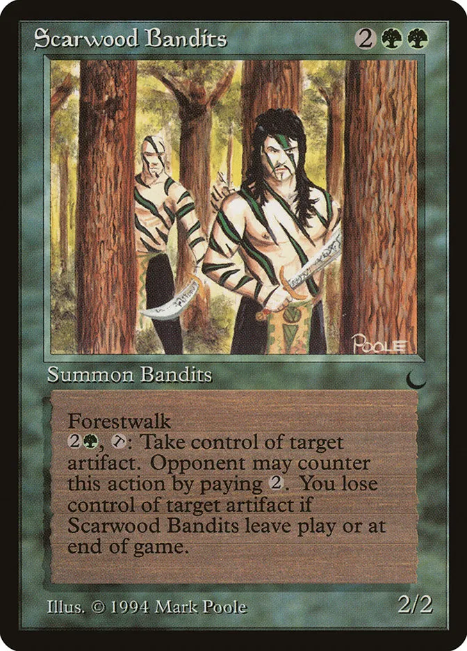 1994 The Dark Scarwood Bandits rare #85 rare card image