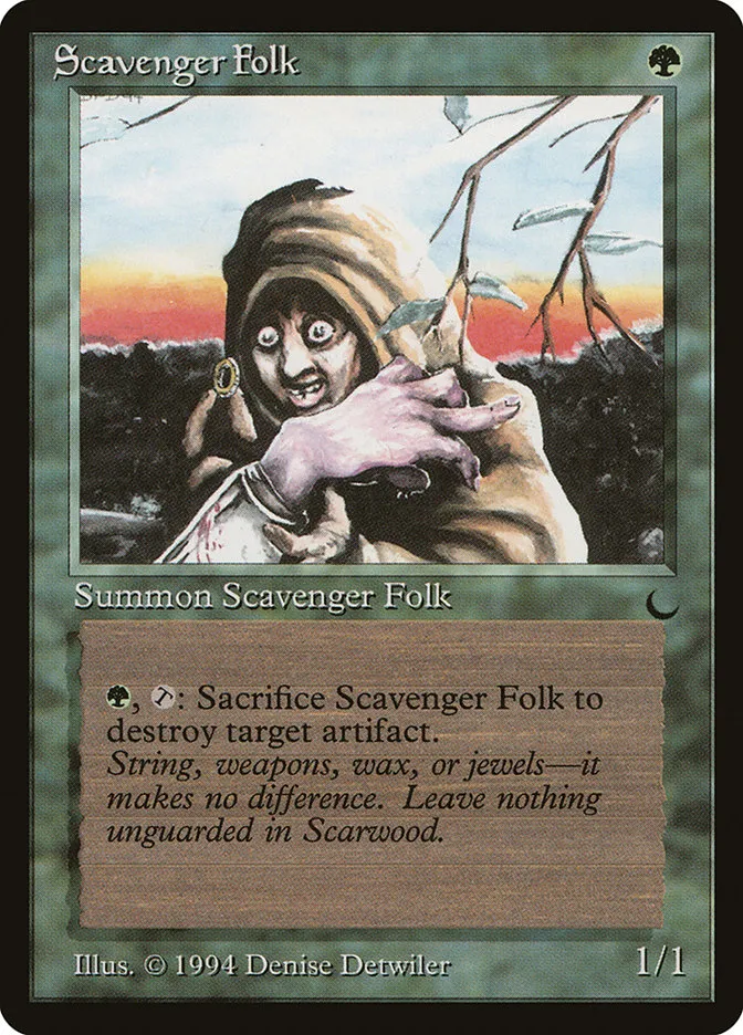 1994 The Dark Scavenger Folk common #87 common card image
