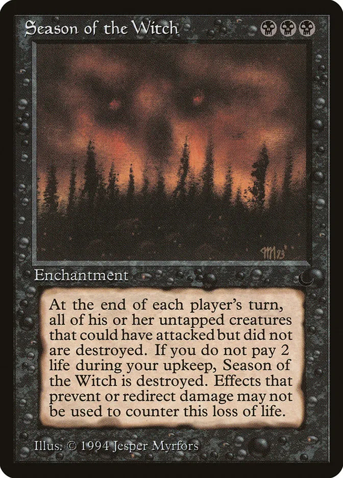 1994 The Dark Season of the Witch #52 rare card image