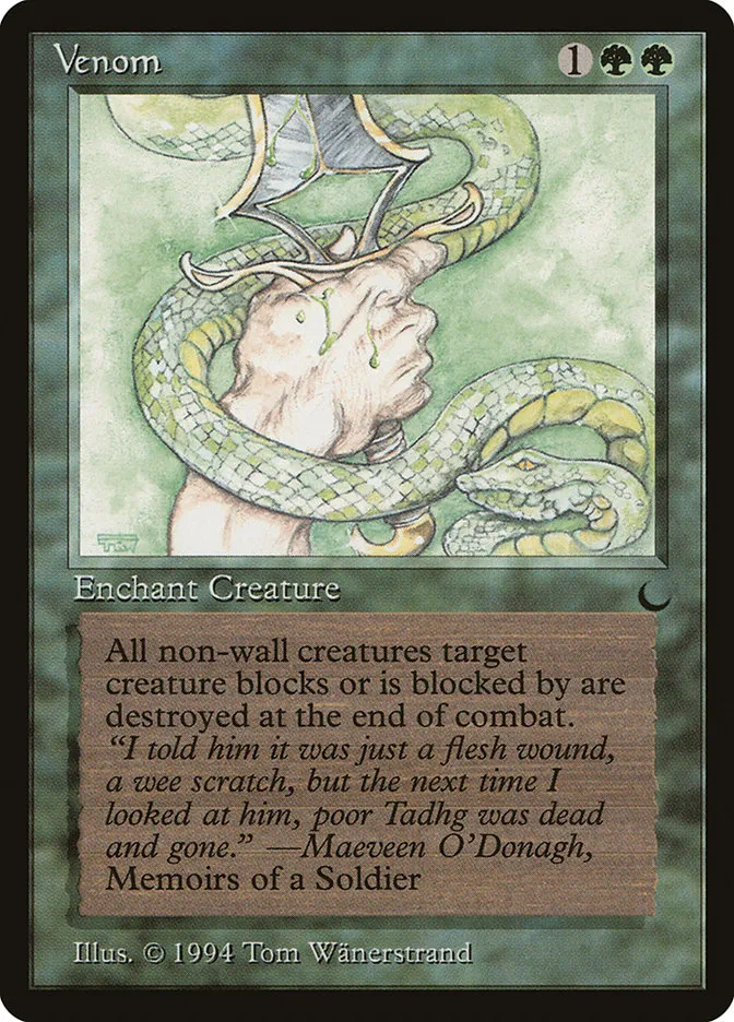 1994 The Dark Venom common #90 common card image