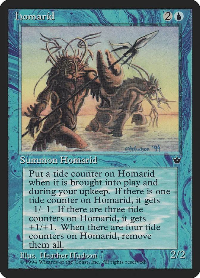 1994 Fallen Empires Homarid common #19b common card image