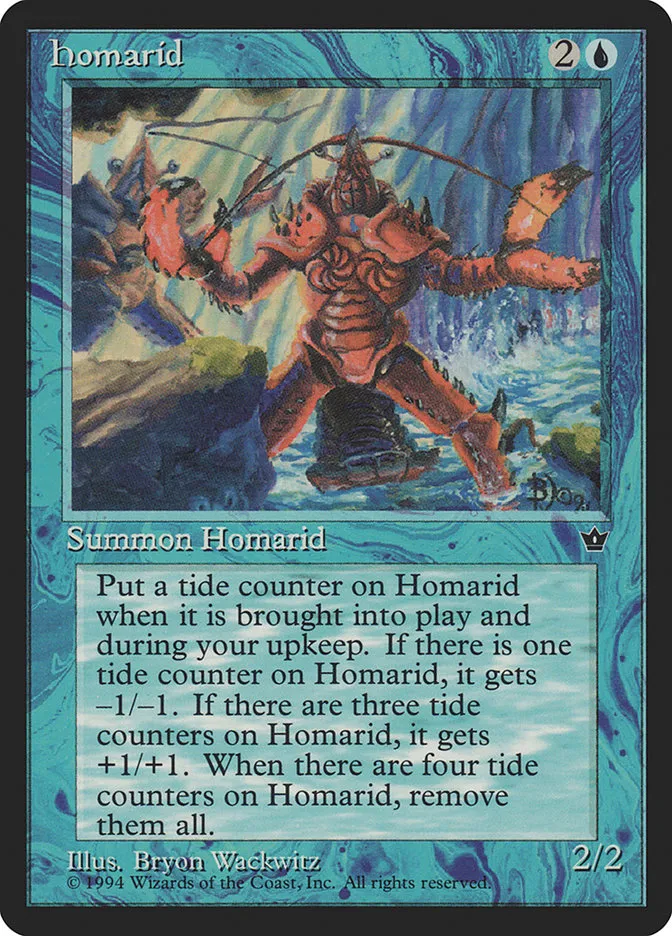 1994 Fallen Empires Homarid common #19d common card image