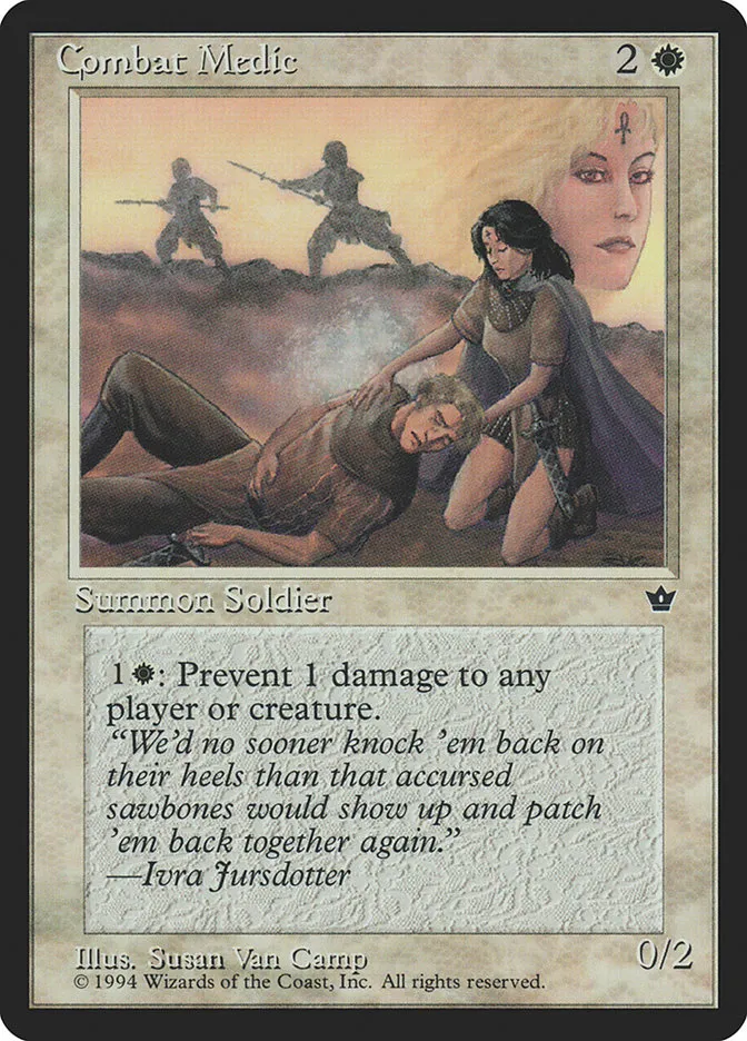 1994 Fallen Empires Combat Medic common #1b common card image