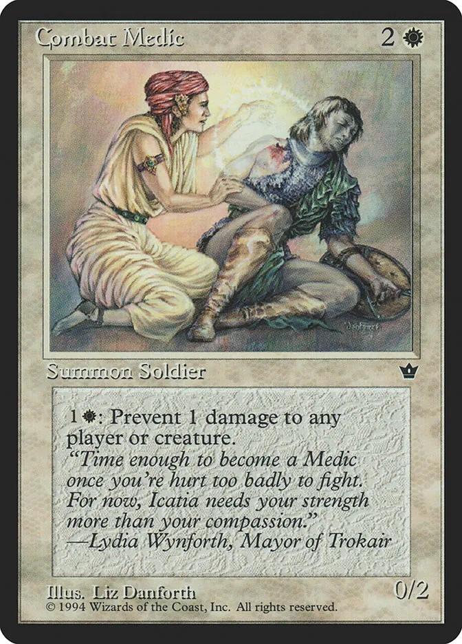 1994 Fallen Empires Combat Medic common #1d common card image