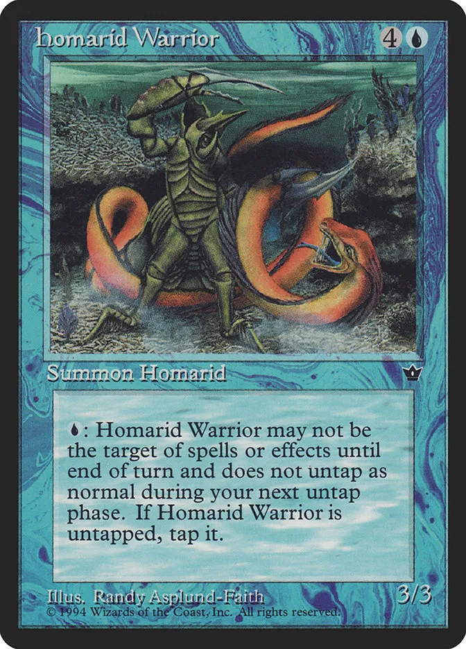 1994 Fallen Empires Homarid Warrior common #22b common card image