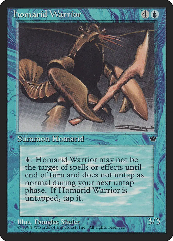 1994 Fallen Empires Homarid Warrior common #22c common card image