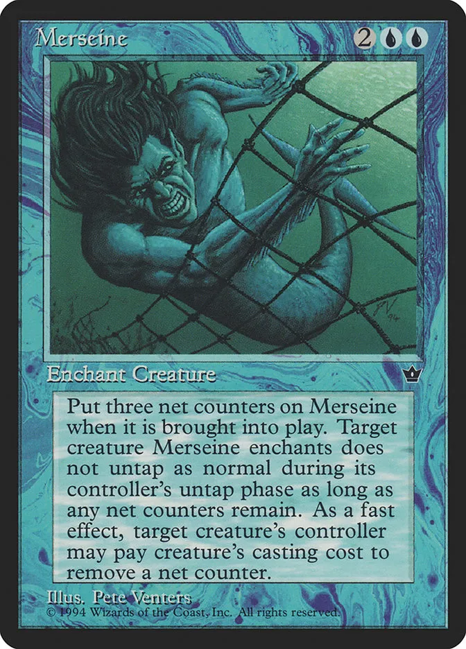 1994 Fallen Empires Merseine common #23d common card image