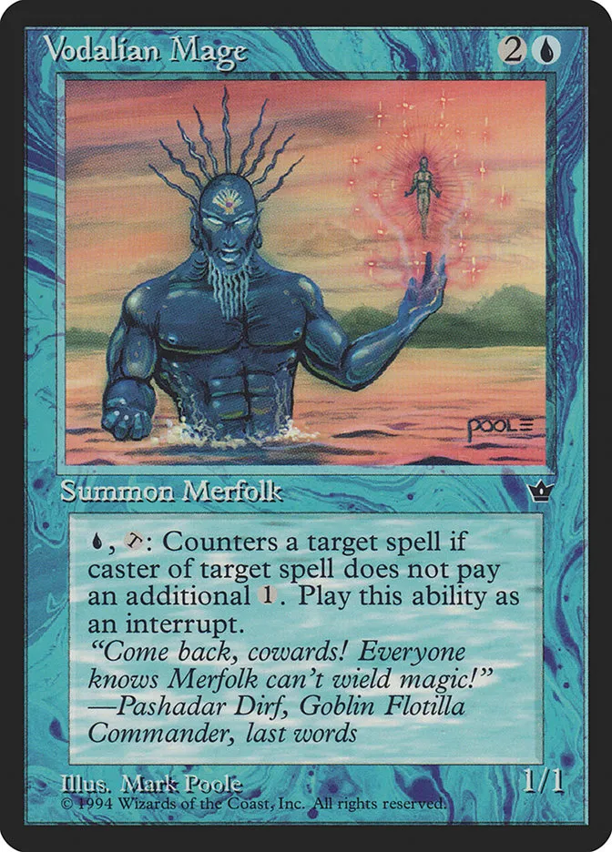 1994 Fallen Empires Vodalian Mage common #30b common card image