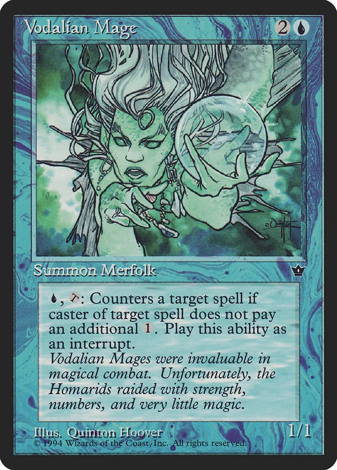 1994 Fallen Empires Vodalian Mage #30c common card image