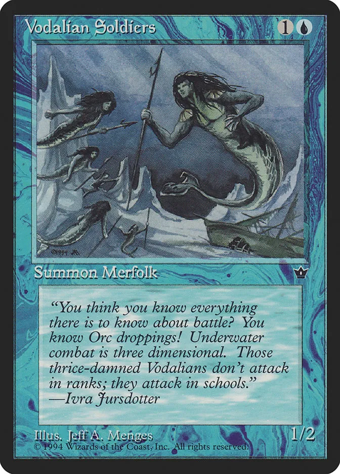 1994 Fallen Empires Vodalian Soldiers #31b common card image