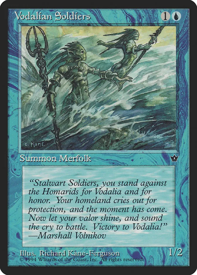 1994 Fallen Empires Vodalian Soldiers #31c common card image