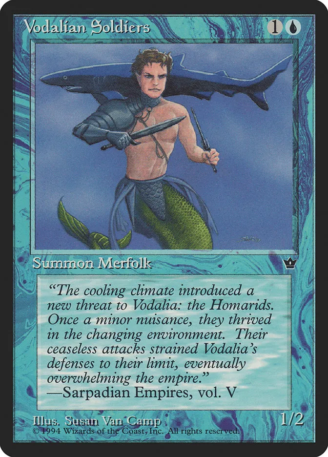 1994 Fallen Empires Vodalian Soldiers #31d common card image
