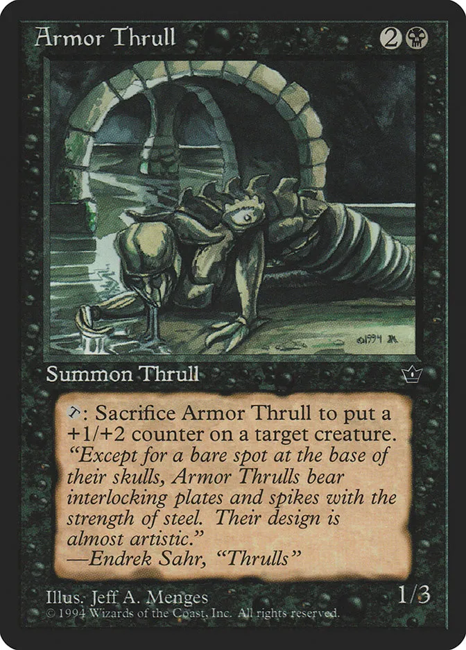 1994 Fallen Empires Armor Thrull common #33c common card image