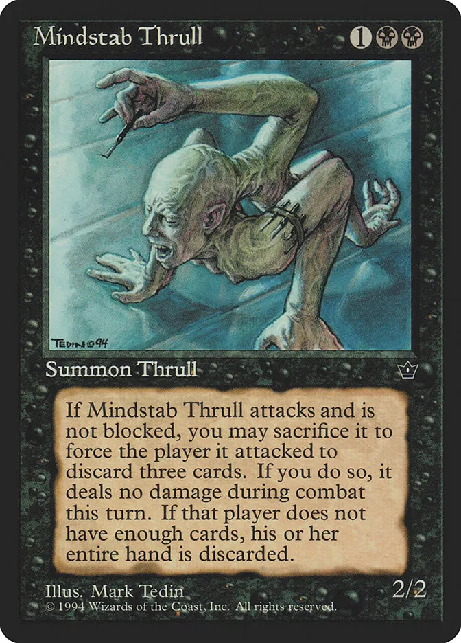 1994 Fallen Empires Mindstab Thrull common #40c common card image