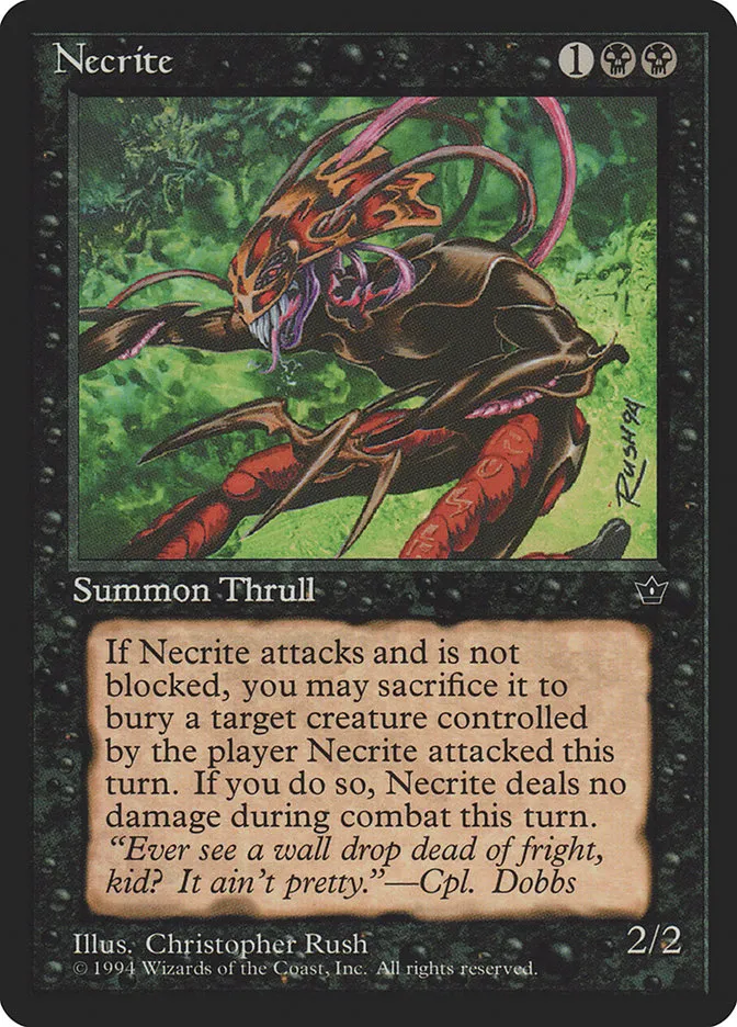 1994 Fallen Empires Necrite common #41b common card image