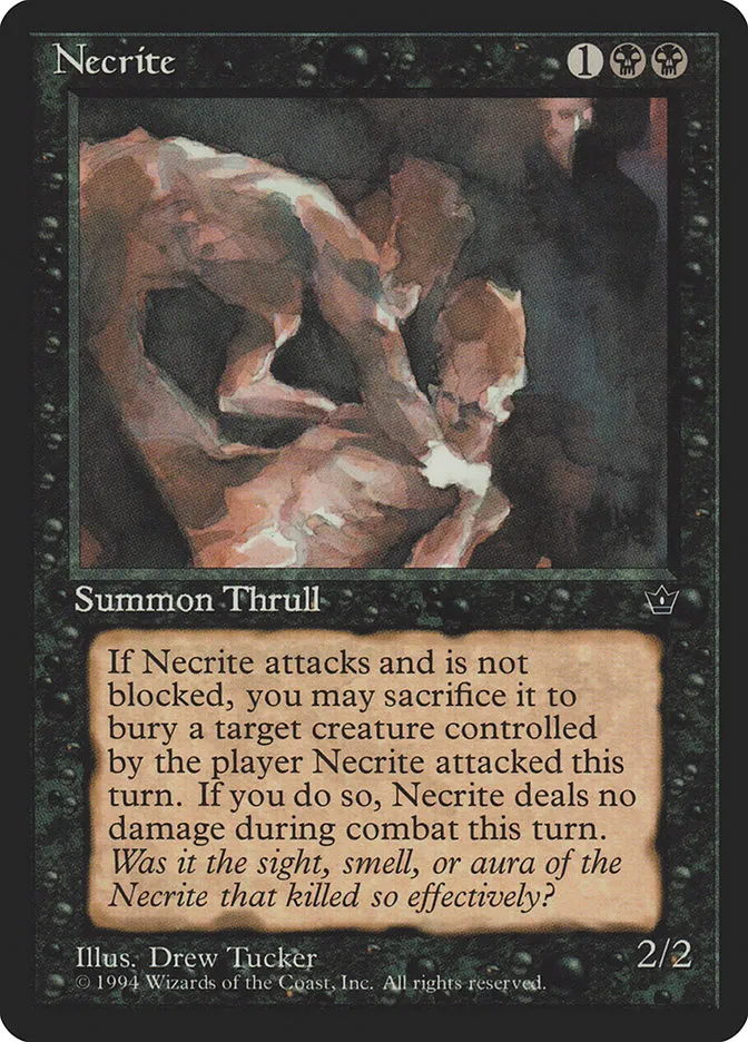 1994 Fallen Empires Necrite common #41c common card image