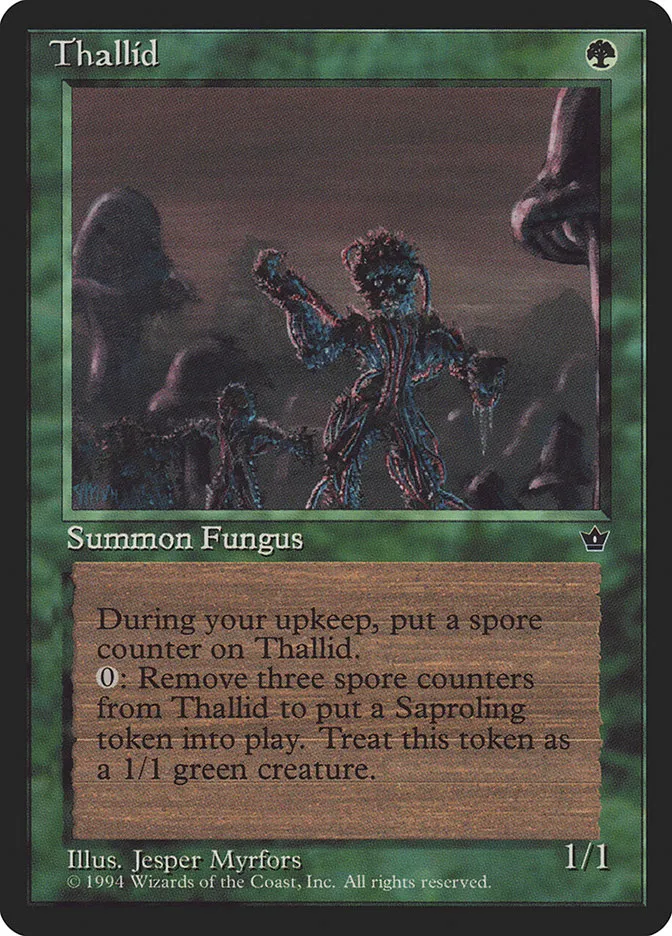 1994 Fallen Empires Thallid common #74b common card image