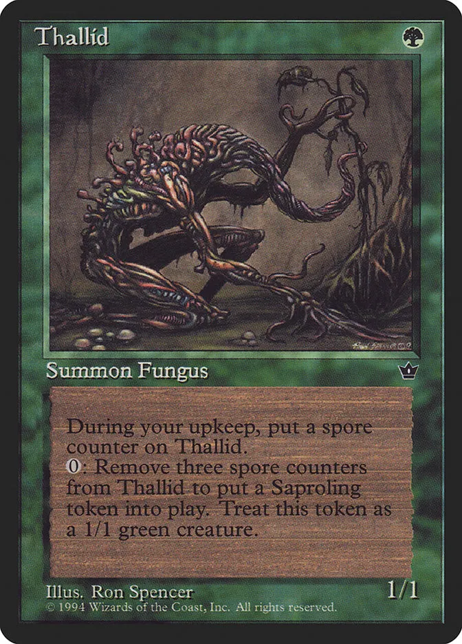 1994 Fallen Empires Thallid common #74c common card image