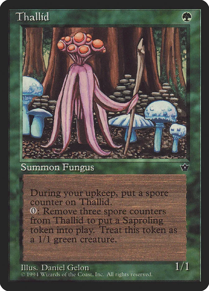 1994 Fallen Empires Thallid common #74d common card image