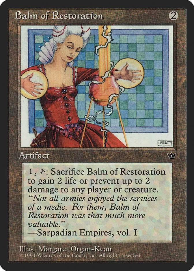 1994 Fallen Empires Balm of Restoration rare #82 rare card image