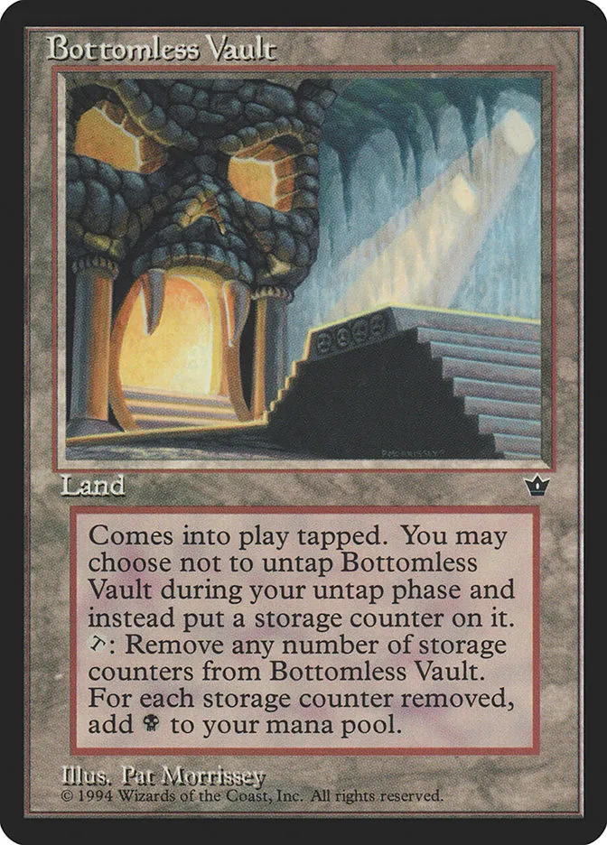 1994 Fallen Empires Bottomless Vault rare #92 rare card image