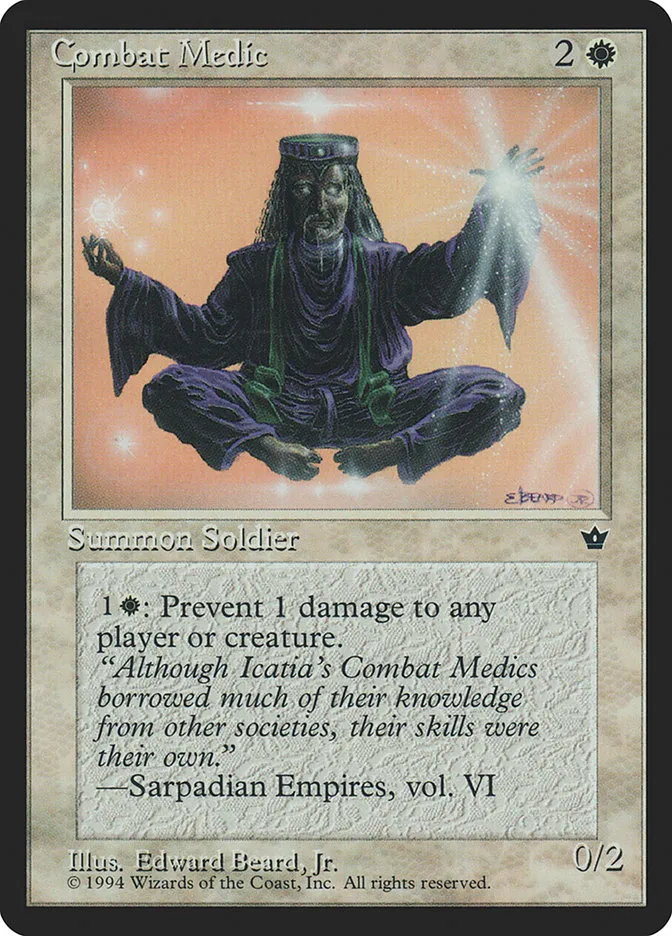 1994 Fallen Empires Combat Medic common #1a common card image
