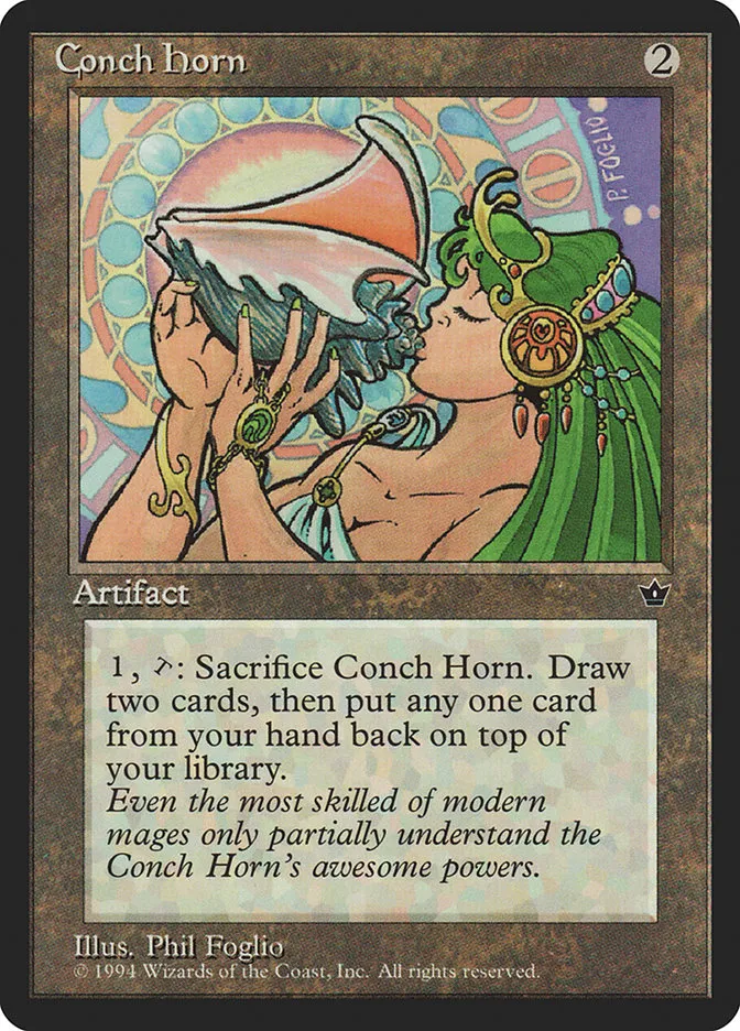 1994 Fallen Empires Conch Horn rare #83 rare card image