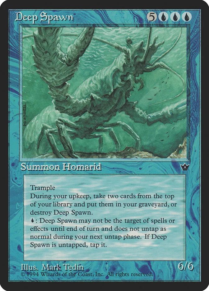 1994 Fallen Empires Deep Spawn uncommon #17 uncommon card image