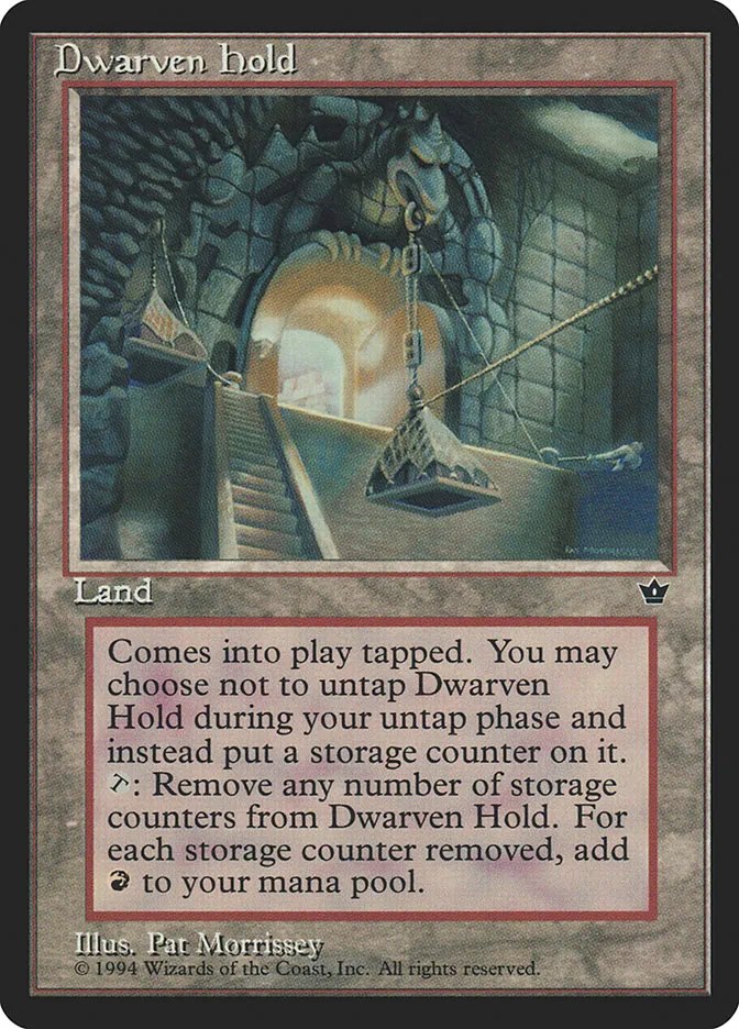 1994 Fallen Empires Dwarven Hold #93 rare card image