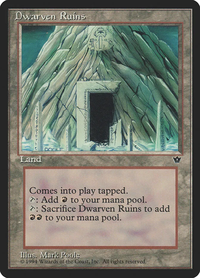 1994 Fallen Empires Dwarven Ruins uncommon #94 uncommon card image