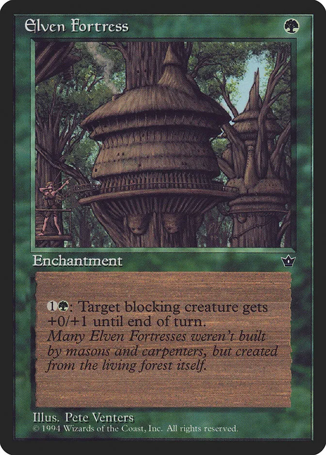 1994 Fallen Empires Elven Fortress [Poole] common #65a common card image