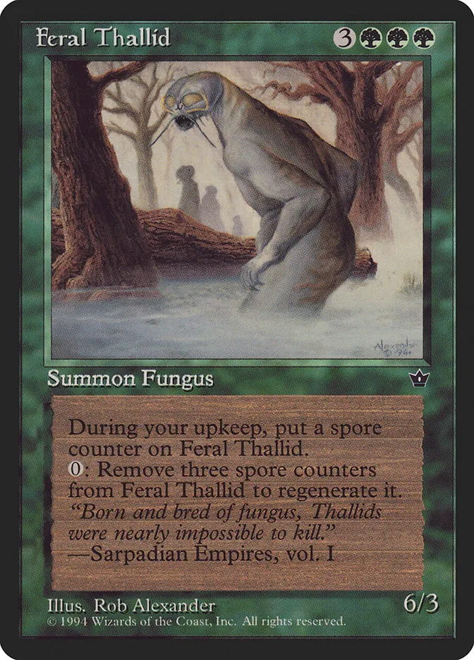 1994 Fallen Empires Feral Thallid uncommon #69 uncommon card image