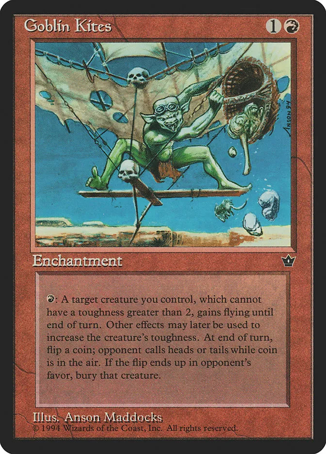 1994 Fallen Empires Goblin Kites uncommon #57 uncommon card image
