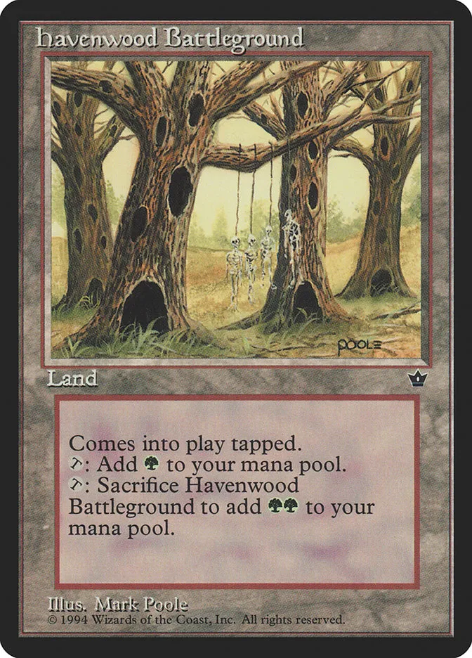 1994 Fallen Empires Havenwood Battleground uncommon #96 uncommon card image