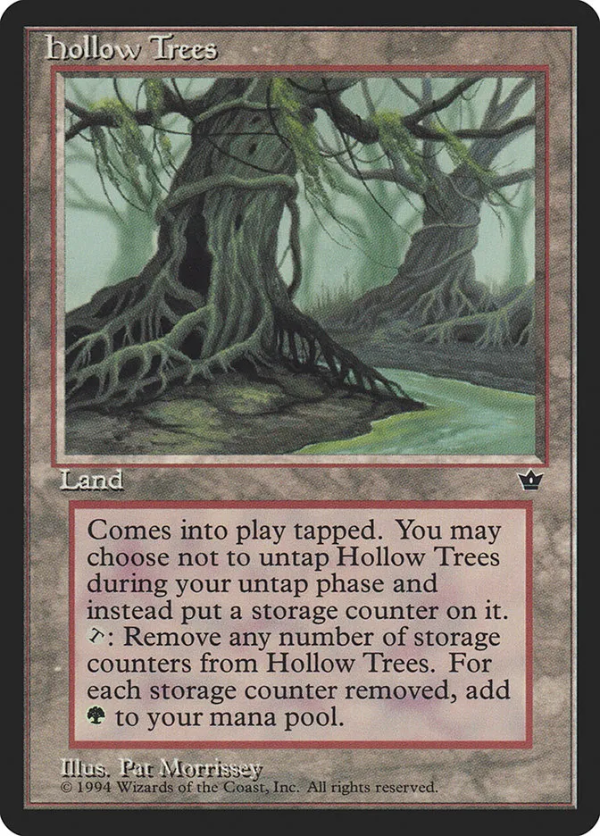 1994 Fallen Empires Hollow Trees rare #97 rare card image