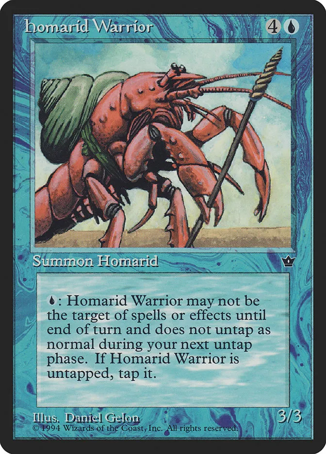 1994 Fallen Empires Homarid Warrior common #22a common card image