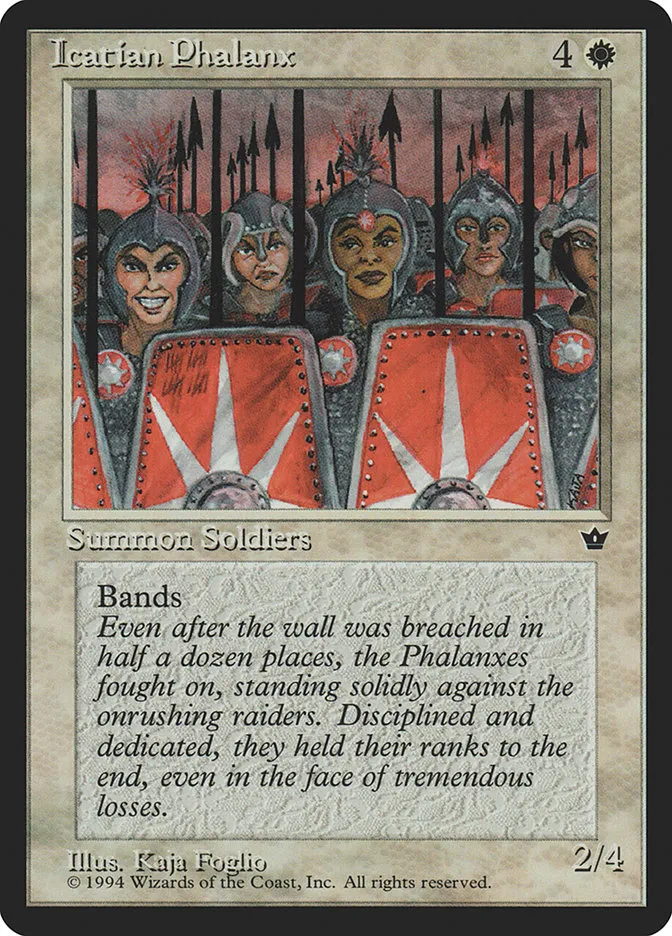 1994 Fallen Empires Icatian Phalanx uncommon #11 uncommon card image