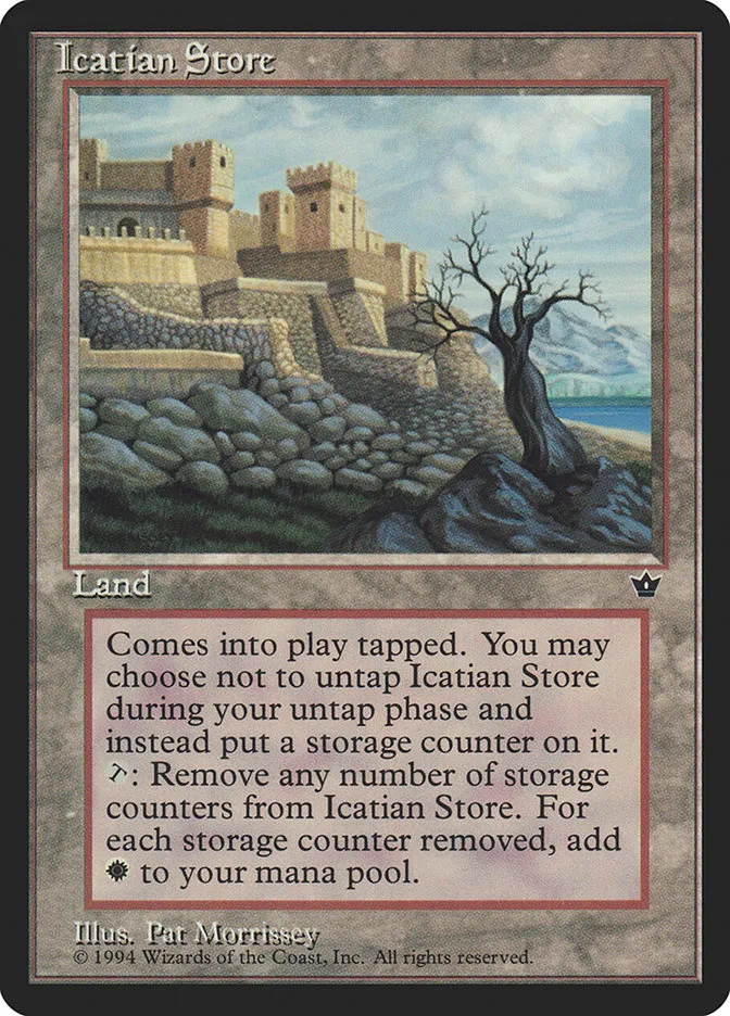 1994 Fallen Empires Icatian Store rare #98 rare card image